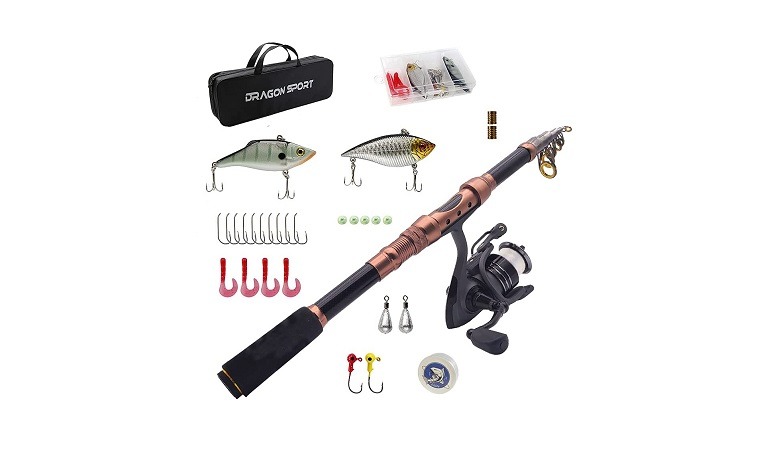 Best Overall: DRAGON SPORT Fishing Rod and Reel Combos