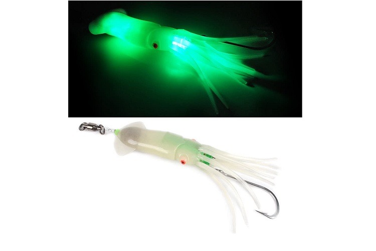 Dr.Fish Saltwater LED Fishing Squid Lure Review