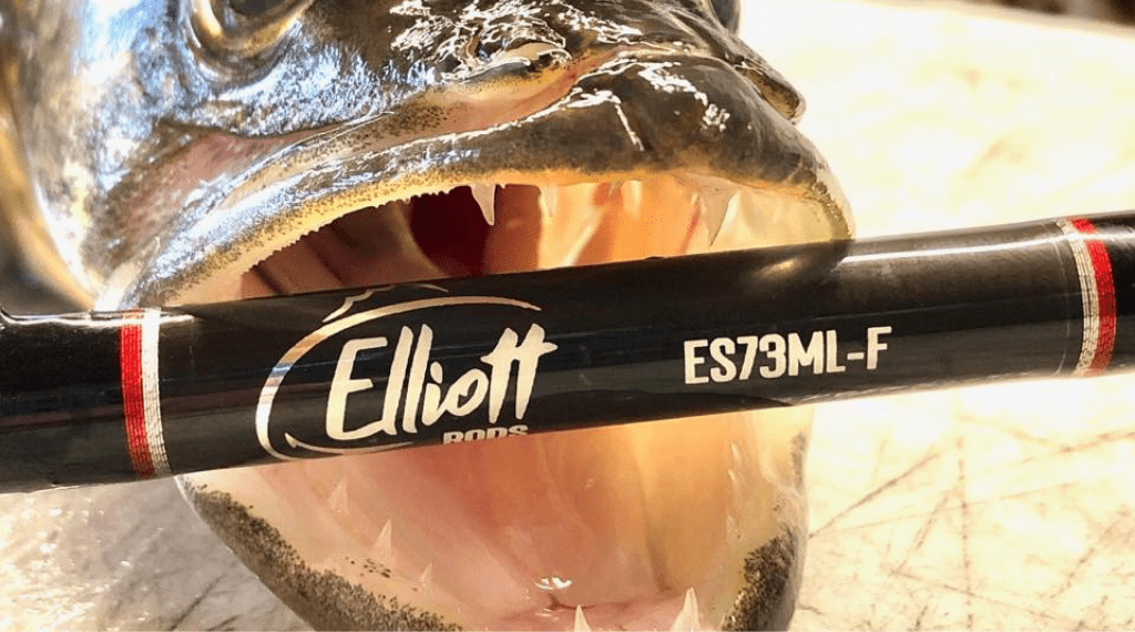 Elliot fishing rods are made with syncork handles